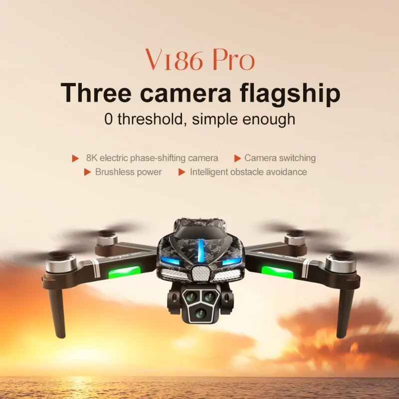 New V186 Pro Drone Professiona - Drone Camera With Gimbal 评论和价格