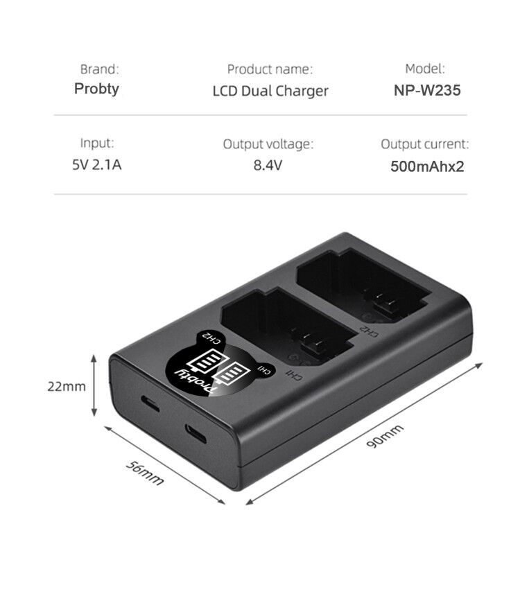 2200mAh NP-W235 NP W235 Batter - Drone Camera Action 评论和价格