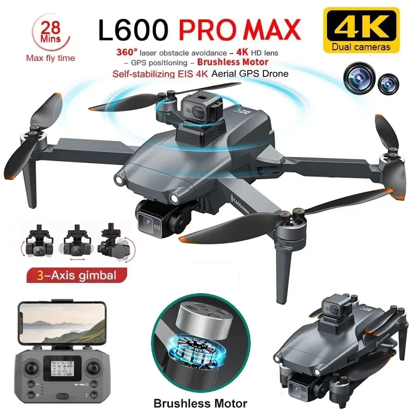 L600 PRO MAX GPS Drone Profess - Drone Camera Hd 评论和价格