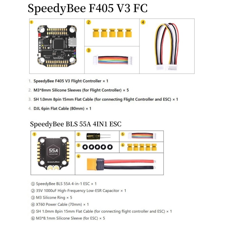 SpeedyBee F4 F405 V4 55A BLS 3 - Betaflight Fc F4 评论和价格