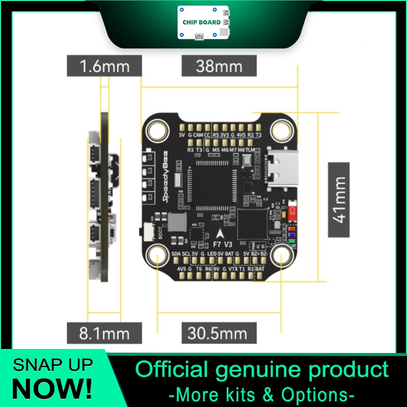 SpeedyBee F7 V3 Drone FC, Blue - Betaflight Fc F7 评论和价格