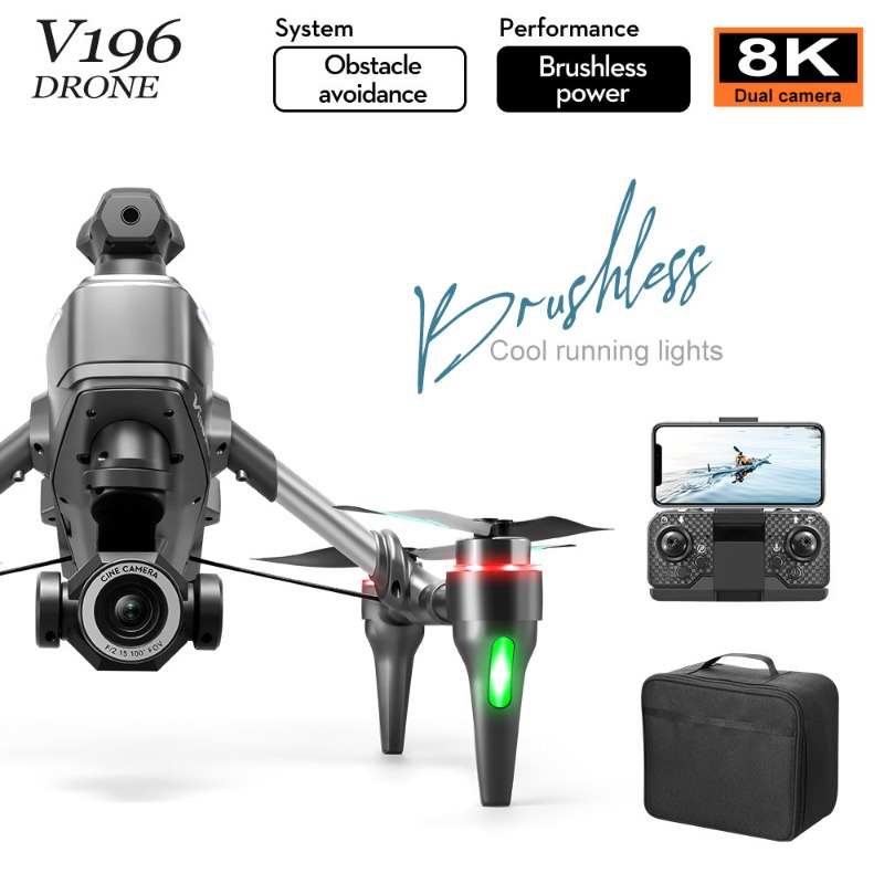 2025 V196 Automatic Obstacle A - Drone Camera With Gimbal 评论和价格